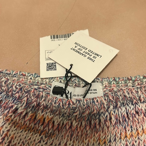 NWT Zara Intimates Crochet multicolor knit bottom - Picture 3 of 8